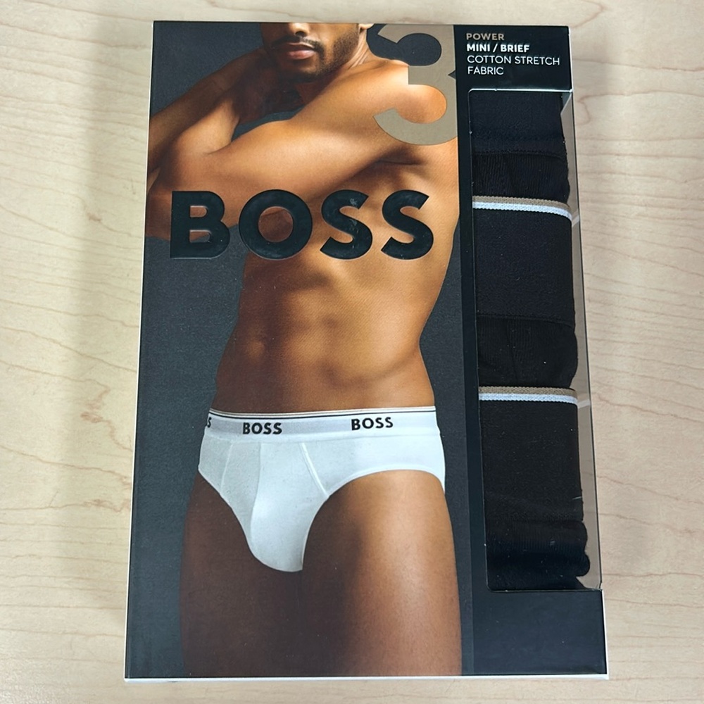 100% Authentic Hugo Boss Mens Brief Cotton Stretch - NWT
